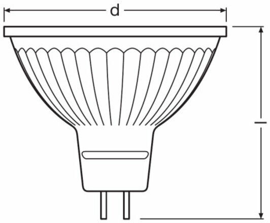 OSRAM PARATHOM  MR16 20 non-dim 36d 2,6W/827 GU5.3