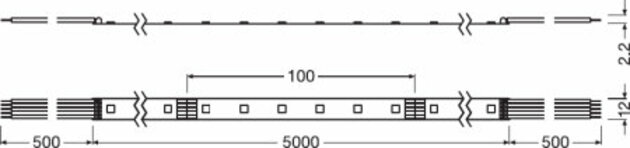 LEDVANCE LED STRIP PERFORMANCE-1000 RGBW LS PFM -1000/RGBW/827/5 4058075436145