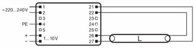 OSRAM QTI 1X28/54/220-240 DIM