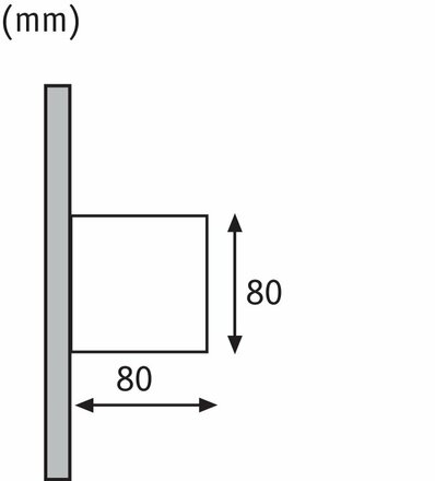 Paulmann nástěnné svítidlo LED Cybo hranaté 2x3W šedá 80x80mm 180.00 P 18000