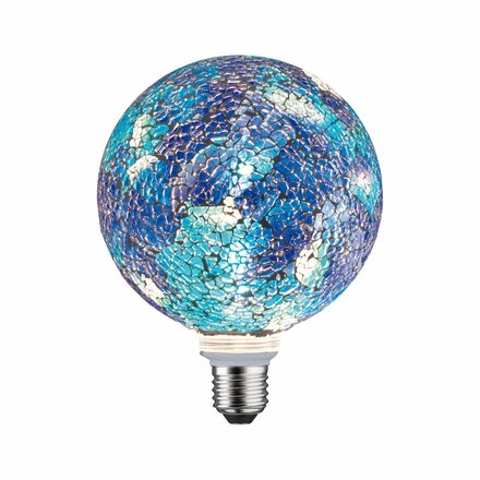 PAULMANN LED G125 E27 Miracle Mosaic modrá 2700K stmívatelné 287.50