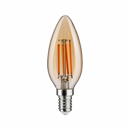 PAULMANN 1879 Filament 230V 3-krokové-stmívatelné LED svíčka E14 3 Step Dim 4,9W 1800K stmívatelné zlatá
