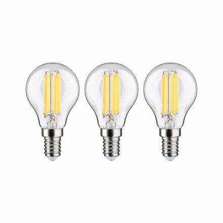 PAULMANN Eco-Line Filament 230V LED kapka E14 3ks-sada 82mm 2,5W 3000K čirá