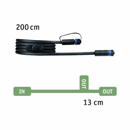 PAULMANN Plug & Shine set LED světelný objekt strom vč. 2m-kabel a trafo IP67 3000K 2,8W bílá