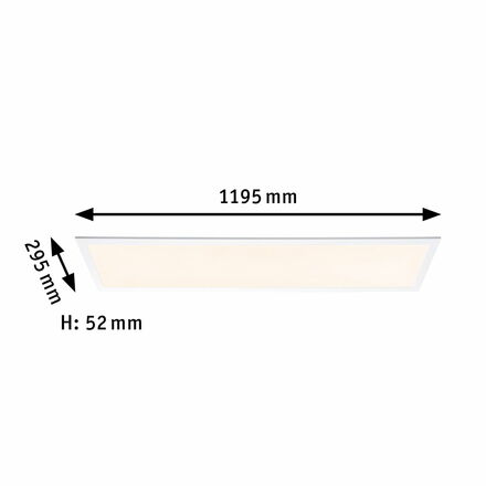 PAULMANN Startovací sada Zigbee 3.0 Smart Home smik Gateway + LED Panel Amaris 295x1195mm 35W RGBW+ bílá/antracit stmívatelné