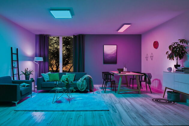 PAULMANN Startovací sada Zigbee 3.0 Smart Home smik Gateway + LED Panel Amaris 295x1195mm 35W RGBW+ bílá/antracit stmívatelné