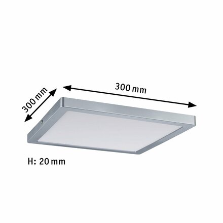 Paulmann Atria LED Panel hranaté 24W chrom mat stmívatelné 708.67 P 70867