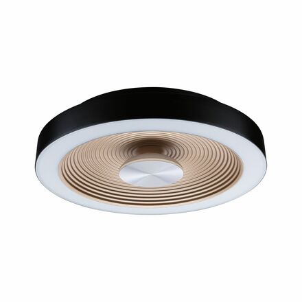 PAULMANN LED stropní svítidlo Volea IP44 3000K / 230V 3,5 / 13W stmívatelné černá/zlatá