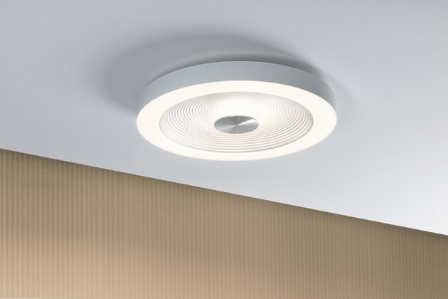 PAULMANN LED stropní svítidlo Volea IP44 3000K / 230V 4 / 18,5W stmívatelné bílá/stříbrná