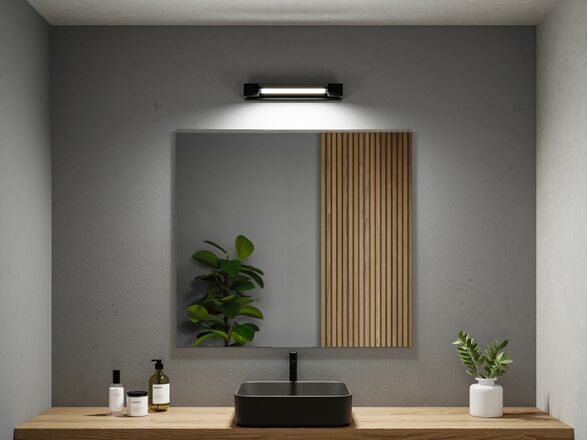 PAULMANN Selection Bathroom LED nástěnné svítidlo Lucille IP44 2700K 230V 11W stmívatelné černá