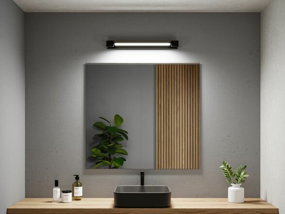 PAULMANN Selection Bathroom LED nástěnné svítidlo Lucille IP44 2700K 230V 17W stmívatelné černá