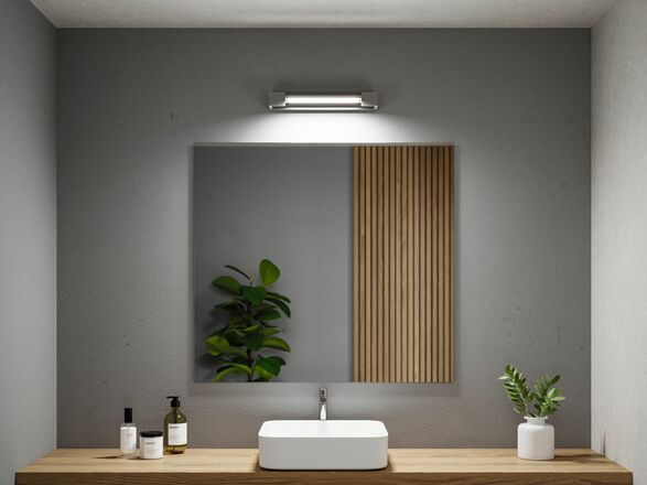 PAULMANN Selection Bathroom LED nástěnné svítidlo Lucille IP44 2700K 230V 11W stmívatelné hliník mat