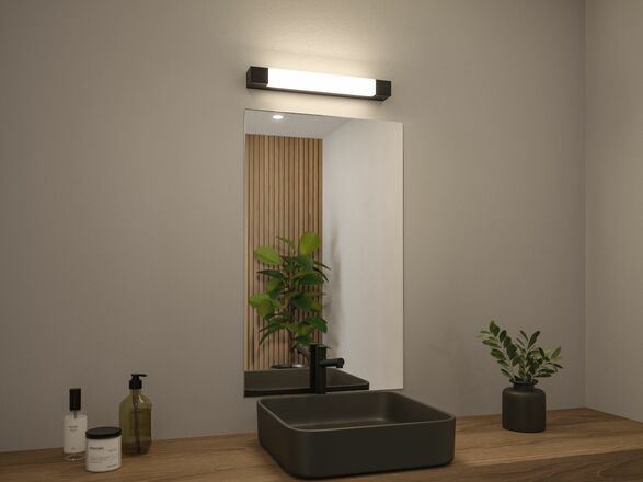 PAULMANN Selection Bathroom LED svítidlo k zrcadlu Quasar IP44 3000K 230V 7,5W černá