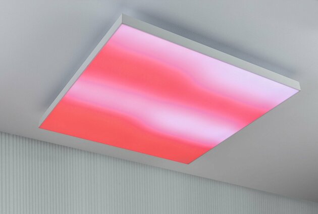 PAULMANN LED Panel Velora Rainbow dynamicRGBW hranaté 595x595mm 3520lm RGBW bílá