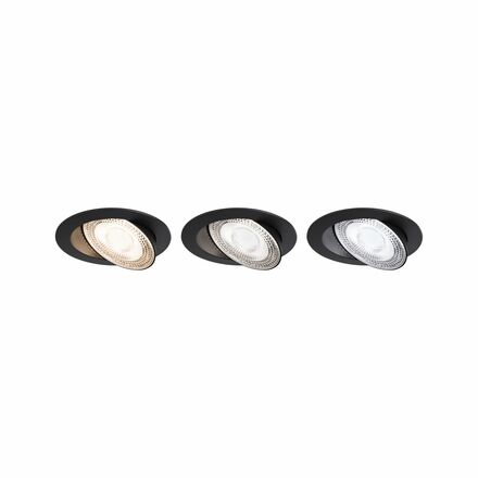 PAULMANN LED vestavné svítidlo White Select Aumus spot kruhové 105mm 90° 5W 230V stmívatelné 2700 - 6500K černá