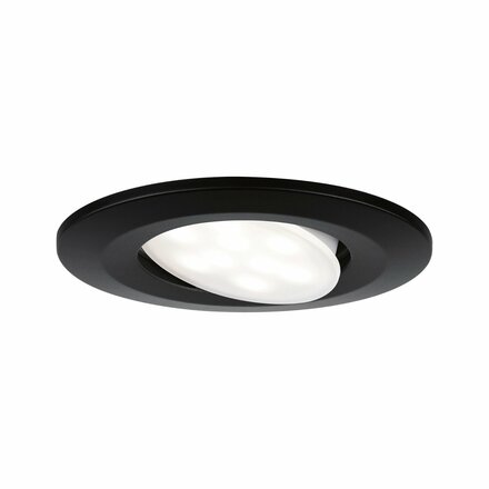 PAULMANN HomeSpa LED vestavné svítidlo Calla 3ks sada výklopné IP65 90mm 30° 3x5W 230V CCT černá mat