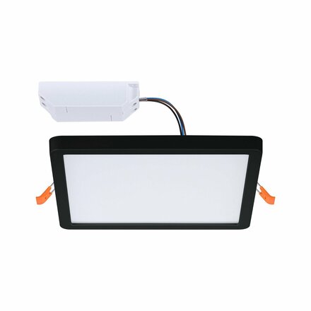 PAULMANN VariFit LED vestavné svítidlo Dim to Warm Areo IP44 hranaté 175x175mm 3 Step Dim to warm černá stmívatelné