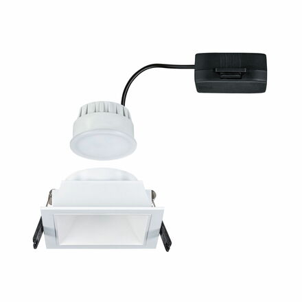 PAULMANN LED vestavné svítidlo 3-krokové-stmívatelné Cole Coin IP44 hranaté 88x88mm Coin 6W 230V stmívatelné 2700K bílá