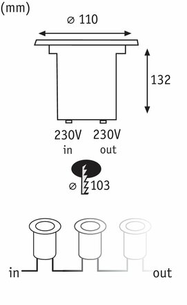 Paulmann Special Line Floor LED 1x1,2W Nerezová ocel 937.88 P 93788