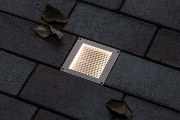 PAULMANN solární LED zemní svítidlo Aron 10x10 cm pohybové čidlo 942.38 P 94238