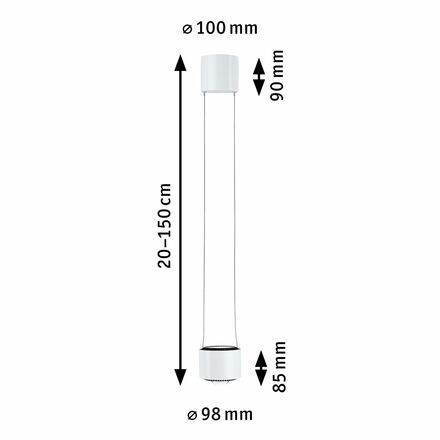 PAULMANN URail LED závěs Aldan / 8,5W 4000K stmívatelné 230V bílá