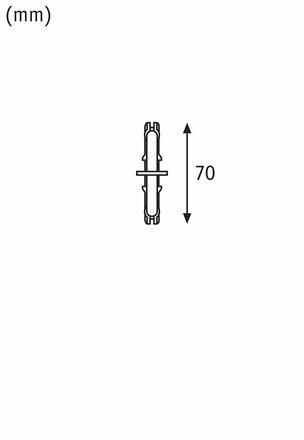 PAULMANN URail příslušenství izolátor proudu 70x18mm bílá