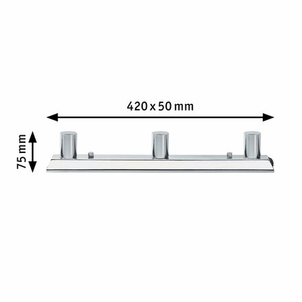 Paulmann Mirror Regula světelná lišta max.3x40W E14 chrom 230V kov P 99679