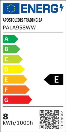 ACA Lighting LED FILAMENT E27 G95 8W 2700K 230V 980lm RA80 PALA958WW