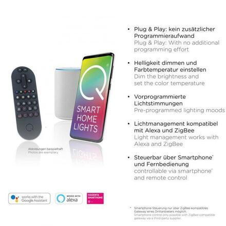 PAUL NEUHAUS Závěsné svítidlo Q-ROTATE 1 ramenné hliník nastavitelná výška Smart Home ZigBee 2700-5000K PN 2247-95