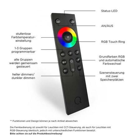 PAUL NEUHAUS Q-HENRIK, LED závěsné svítidlo, Smart Home 2700-5000K PN 2618-95