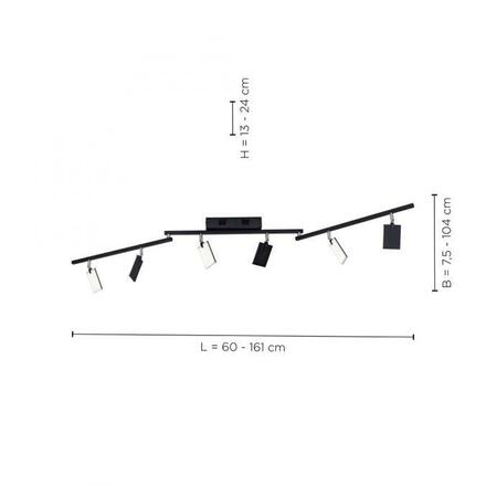 PAUL NEUHAUS PURE-MIRA, LED stropní svítidlo, černá, stmívatelné, CCT, paměť 2700-5000K