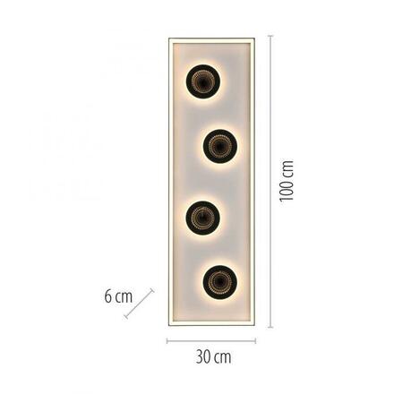 PAUL NEUHAUS LED stropní svítidlo stmívatelné černá dálkový ovladač CCT tunelový efekt 2700-5000K PN 6857-18