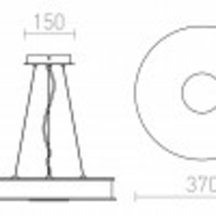 RENDL ASTERI závěsná satinované sklo/chrom 230V 2GX13 40W R10626