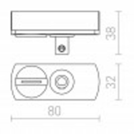 RENDL 1F adaptér bílá 230V  R12293