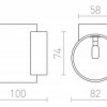 RENDL TUBA W nástěnná matná bílá 230V G9 33W R12739