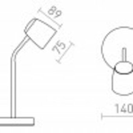 RENDL JOLI stolní černá 230V LED GU10 10W R13558