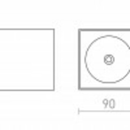 RENDL SENZA SQ stropní antracitová čiré sklo 230V LED 6W IP65 3000K R13625