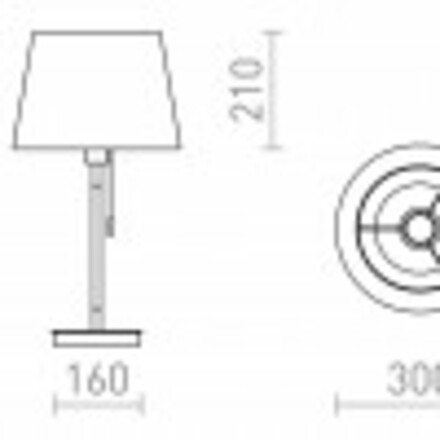 RENDL KEITH/AMBITUS 30 stolní s USB Polycotton bílá/buk 230V E27 11W R14039