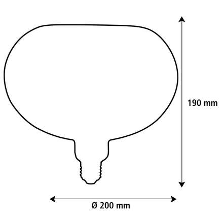 Segula 55028 LED Floating Oval 200 zlatá E27  4,5 W (28 W) 300 Lm 2200 K