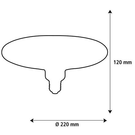 Segula 55037 LED Floating Ufo 220 zlatá E27  4 W (24 W) 240 Lm 2200 K