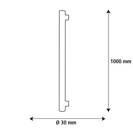 Segula 55090 LED lineární lampa 1000 mm čirá S14s 6 W (39 W) 450 Lm 2200 K