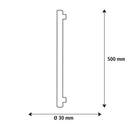 Segula 55191 LED lineární lampa soft 500 mm čirá S14s 5 W (32 W) 350 Lm 2200 K