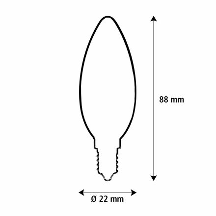 Segula 55231 LED francouzská svíčka čirá E10 1 W (5 W) &lt;60Lm 2700 K