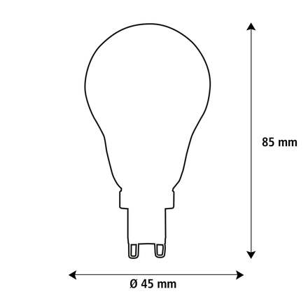 Segula 55353 LED žárovka A15 G9 čirá G9 3,2 W (26 W) 270 Lm 2700 K