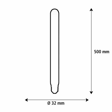 Segula 55382 LED soft trubka T500 rippled čirá E27 5 W (32 W) 350 Lm 2200 K