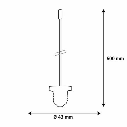 Segula 55443 LED ART Flexi 60 čirá  E27  6 W (48 W) 600 Lm 2200 K