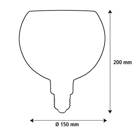 Segula 55581 LED Floating Billard Globe 150 černá E27  4 W (24 W) 240 Lm 2200 K