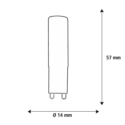 Segula 55607 LED G9 kapsle čirá 1,5 W (10 W) 90 Lm 2.200 K