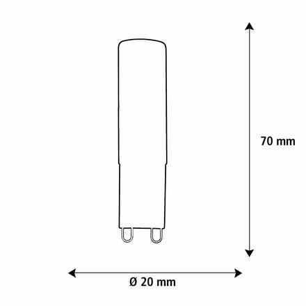 Segula 55617 LED G9 kapsle matná G9 3,2 W (26 W) 270 Lm 2700 K