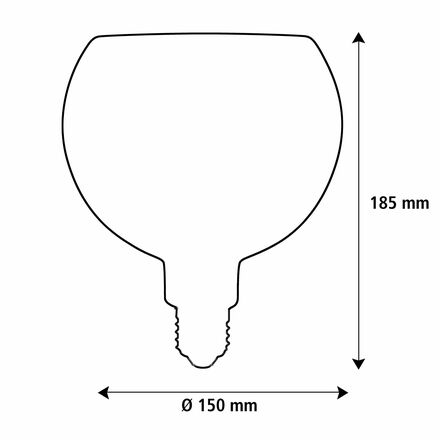 Segula 55007 LED Floating Globe 150 čirá E27  4,5 W (28 W) 300 Lm 2200 K